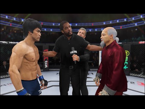 Bruce Lee vs. Grand Master - EA Sports UFC 4 - Crazy UFC 👊🤪