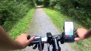 preview picture of video 'Biking Trip on McDade trail to Bushkill Falls /34mile/'