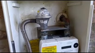 Plumbers Videos - Leaking Ideal Logic Boiler - Damaged Gas Meter Box