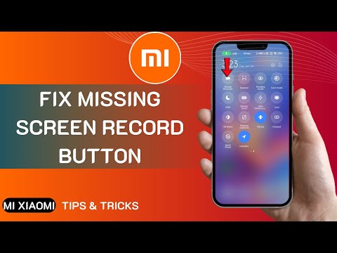 Missing Screen Record Button On Xiaomi MIUI Devices FIXED!