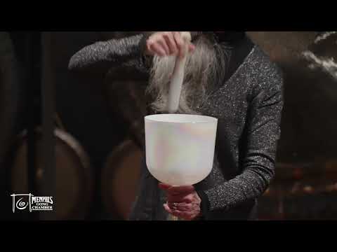 Meinl 6.75" Crystal Singing Chalice, Note C, Creamy, Root Chakra