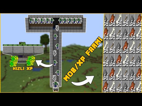 EASY MOB AND XP FARMI!!!  How to Make Minecraft Mob Farm ( Mob Farm ) ?  l Minecraft Systems