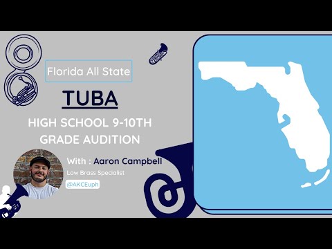 Florida All State Band 2022 Audition - High School 9-10 Tuba