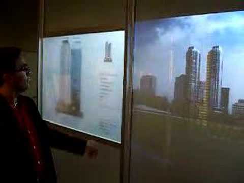 24 foot Interactive TouchWall on Glass