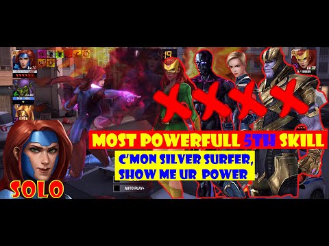 MFF - Marvel Future Fight - Jean Grey Solo Beat All PVP Metas in Timeline Battle