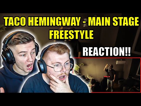 INSANE!!! TACO HEMINGWAY - MAIN STAGE FREESTYLE - REACTION/REAKCJA!!