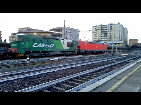 E191 016 DB+DE520 012 NC con merci - Milano Greco - 05/11/2021