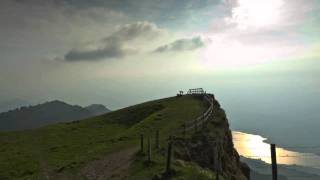 preview picture of video 'Evening Train Ride To Rigi Kulm near Lucerne Switzerland'