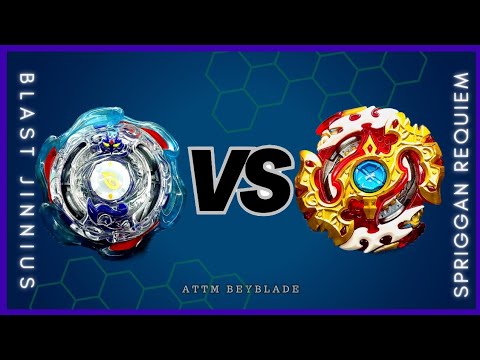 BLAST JINNIUS.5G.Gr vs SPRIGGAN REQUIEM.0.Zt | ON REAL LIFE BEYBLADE STADIUM