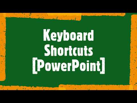 Keyboard shortcuts for Powerpoint Slideshow | Pen shortcut | Highlighter
