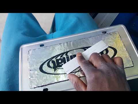 Dynamat License Plate Kit DIY STOP BASS RATTLE!!