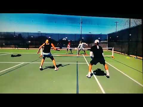Pickleball "Tweener" Shot wins the rally!