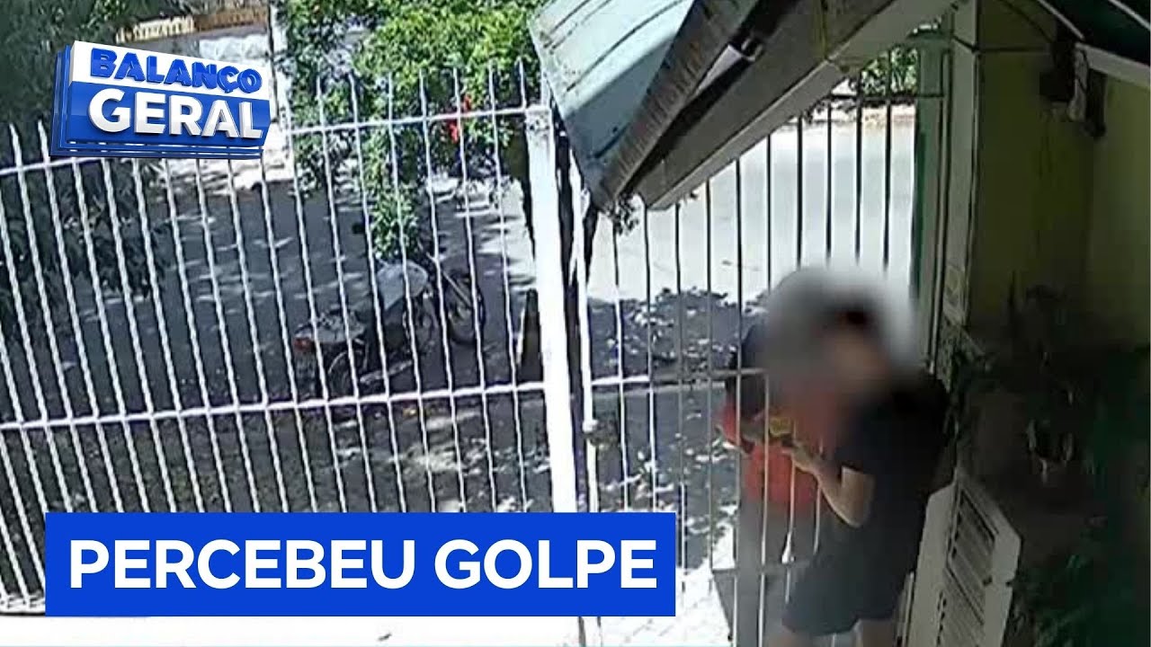 Exclusivo: estudante percebe que caiu em golpe e arranca maquininha de falso entregador em SP
