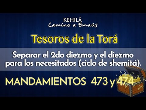 Mandamientos 473 y 474 | Separar el 2do diezmo y el diezmo para los necesitados (ciclo de shemitá).