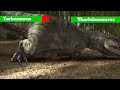 Tarbosaurus Vs Therizinosaurus With Healthbars
