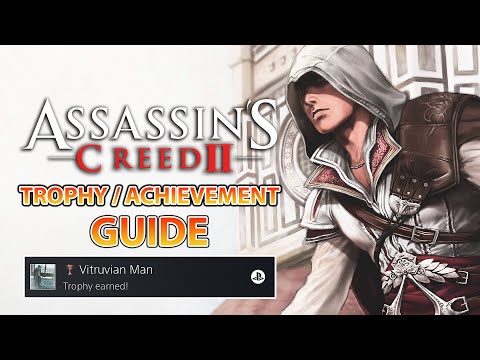 ASSASSIN'S CREED 2 - ALL GLYPH PUZZLE SOLUTIONS - VITRUVIAN MAN TROPHY / ACHIEVEMENT GUIDE