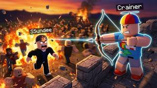 DEFENDING MY CASTLE FROM SSundee in Roblox!