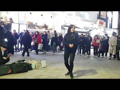 20221227 홍대 전 엠와이엠(MYM) 멤버 (Yu Kagawa 카가와 유-효진-신화) 버스킹 03 - POP! _ NAYEON