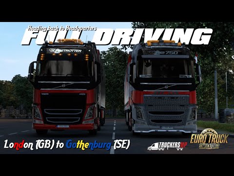 Euro Truck Simulator 2 TruckersMP | London to Gothenburg | Volvo FH16 750 6x2 | #02