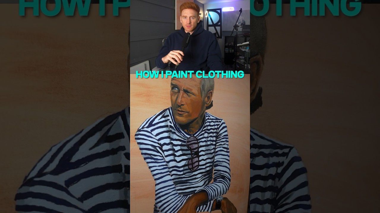 HOW TO PAINT CLOTHING #art #painting #oilpainting #artist #arttutorial #paintingtutorial