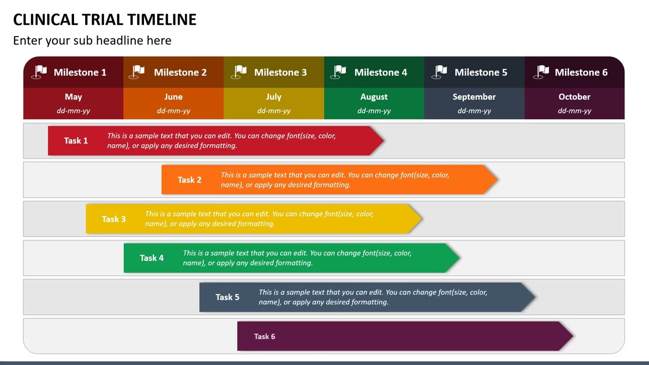 Clinical Trial Timeline Animated Presentation Slides