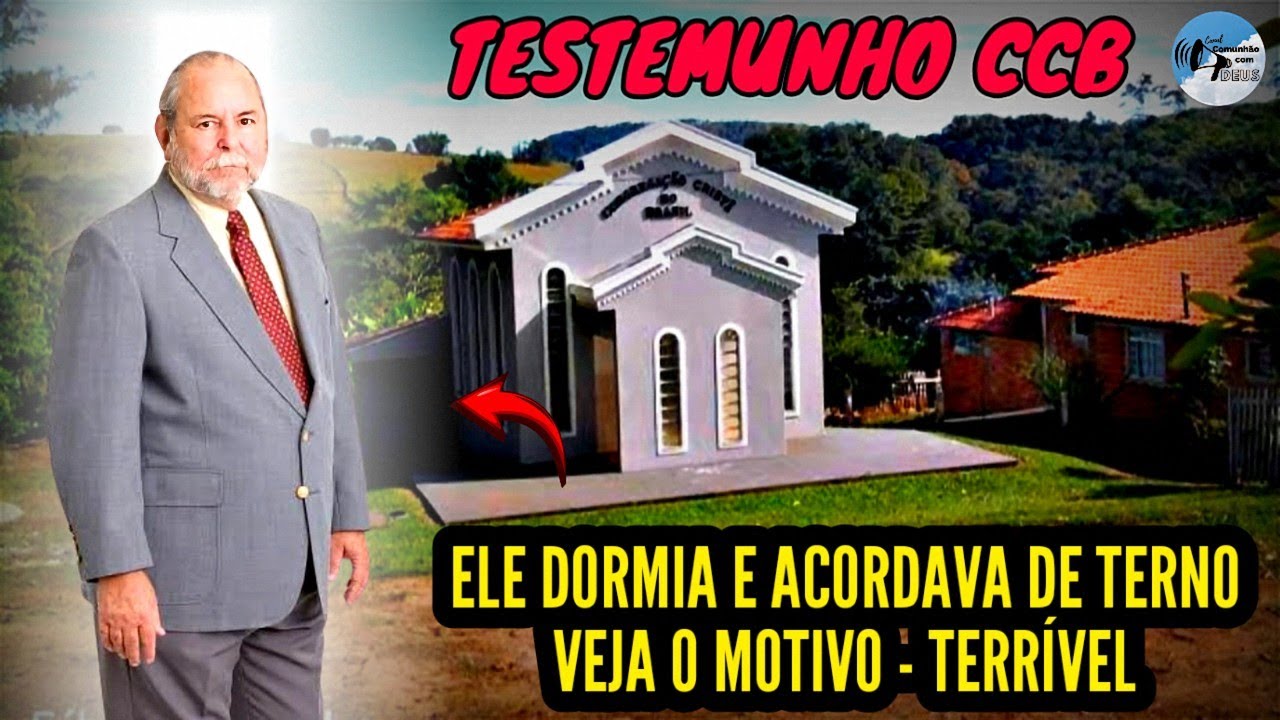Testemunho CCB- O homem passava 24h por dia de terno e tomava dois banhos por dia, Veja o motivo 🔥