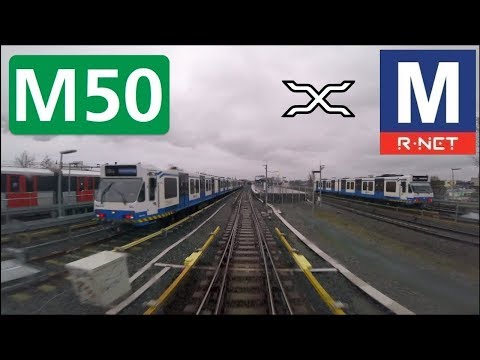 🚇 GVB R-net Amsterdam Metrolijn 50 Cabinerit Gein - Isolatorweg Driver's view POV 2019