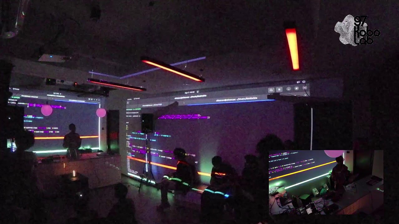 Algorapture : Live Coding Audio Visual Surge | 97KoboLab Audiovisual Showcase
