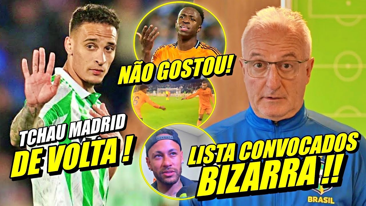 BRASIL ESPANTADO !! LISTA DE CONVOCADOS B1ZARRA ! ANT0NY e VlNl JR NA ESPANHA E MAIS