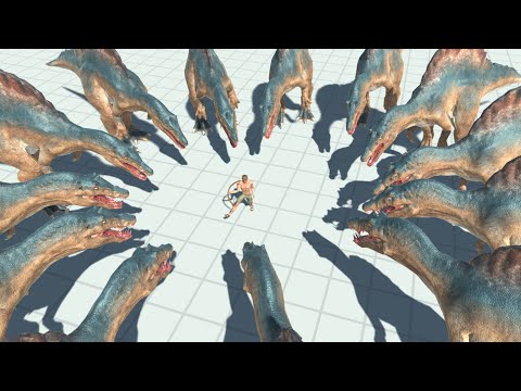 10x SPINOSAURUS vs EVERY UNIT - Animal Revolt Battle Simulator