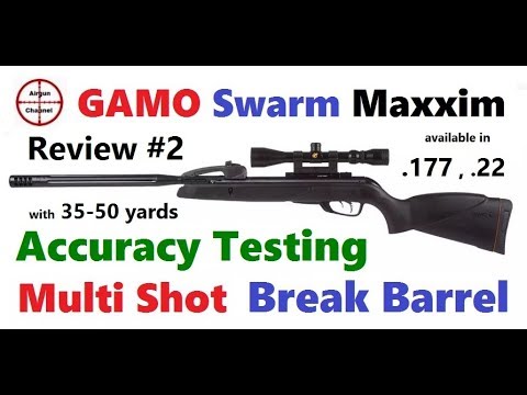 GAMO Swarm Maxxim (Accuracy Testing @ 35yd & 50yd) 10 Shot Break Barrel Air Rifle