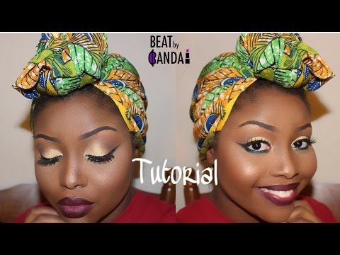 Gold smokey eye with a pop of blue tutorial