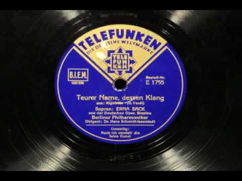 Erna Sack sings Gilda in German