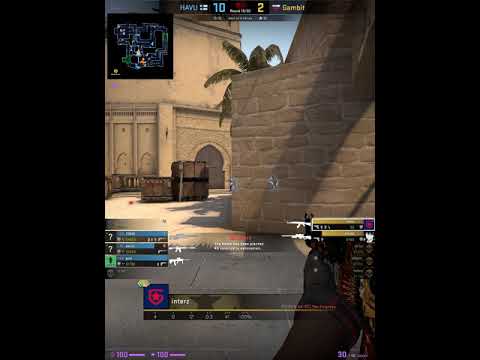 1vs3. interz. Gambit vs HAVU. m2 mirage. Pinnacle Cup 2021