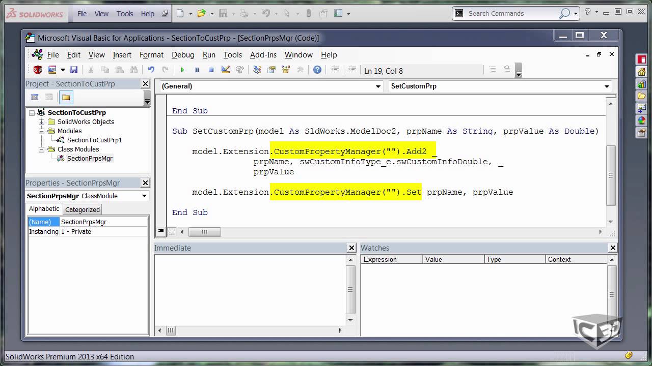 Link Section Data To Custom Properties (Part 1)