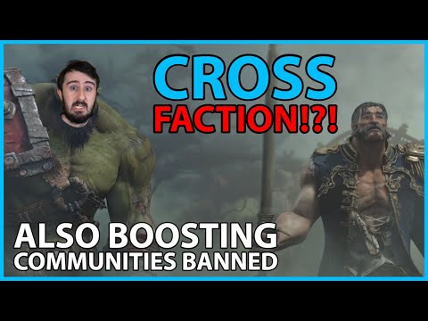 Cross Faction in 9.2.5!!?! Also Boosting Communities banned!