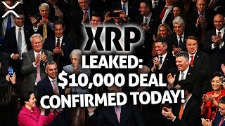 RIPPLE XRP - DEAL CONFIRMED TODAY! CONGRESS INITIATES PURCHASE OF XRP AT $10,000! (IMMINENT FLIP!)