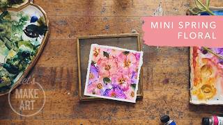 Paint a Mini Spring Floral | Ornament Frame Watercolor Painting