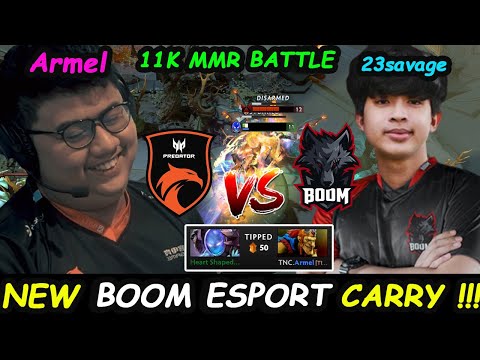 BOOM New Carry 23savage Arc Warden vs TNC Armel Batrider 11K MMR EPIC Battle Dota 2  Gameplay 7.28