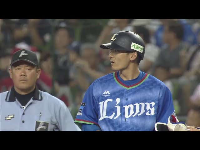 【3回裏】ライオンズ・栗山 二遊間を抜けるタイムリーヒットで同点に追いつく!! 2018/7/25 L-Bs