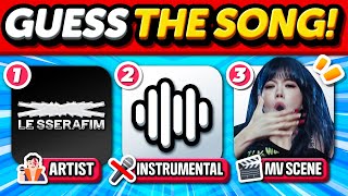 🎶 Guess the Kpop Song by 3 Clues! (Artist + Inst + MV Scene) ⭐ ANSWER - KPOP QUIZ 🎧