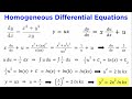 Homogeneous Differential Equations And Bernoulli Differential Equations