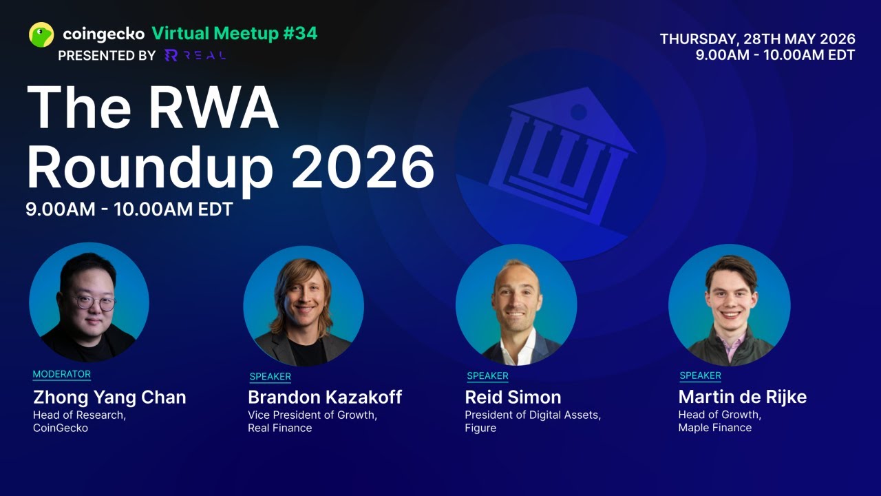 The RWA Roundup 2026 | CoinGecko Virtual Meetup #34