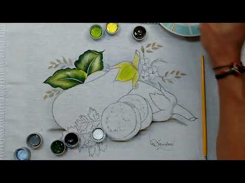 Roberto Ferreira Eggplant Fabric Painting - Part 1