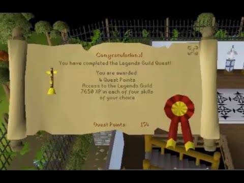 Old School Runescape 2020 Legends quest guide