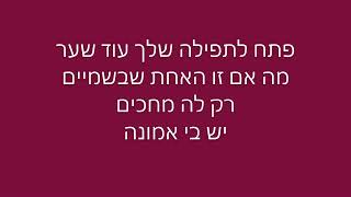 יש בי אמונה - מרדכי שפירא ושמואל (מילים)