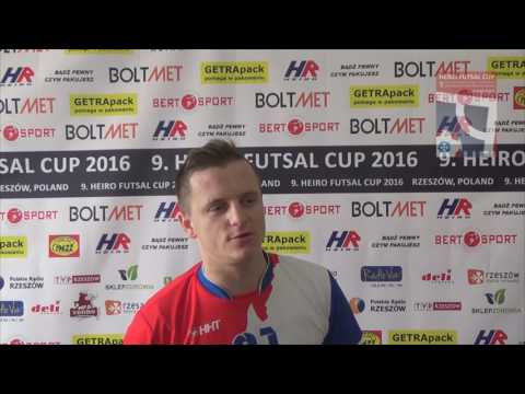 9. HFC 2016 - Wywiad z Bartek Krzyżowski (Mador Sosnowiec) po meczu z Partizanem Bardejov (SVK)