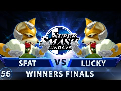 SSS 56 - CLG.SFAT (Fox) vs. Selfless | Lucky (Fox) - SSBM Top 32 Winners Finals - Smash Melee