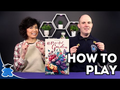 A Peaceful Garden - Butterflies are your D4! Competitive placement board game.