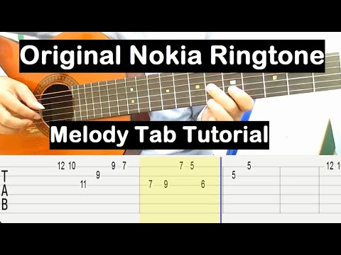 ORIGINAL NOKIA RINGTONE IN GUITAR Melody Tab Tutorial Guitar Lessons for Beginners